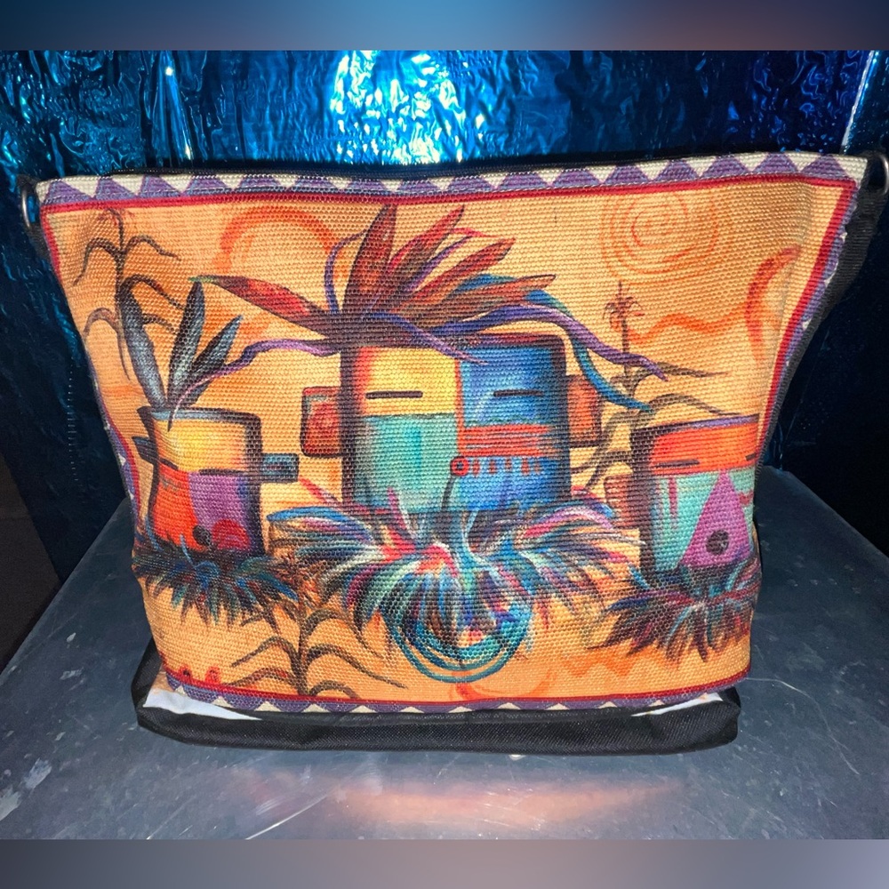 Artistic Multicolor woven shoulder bag